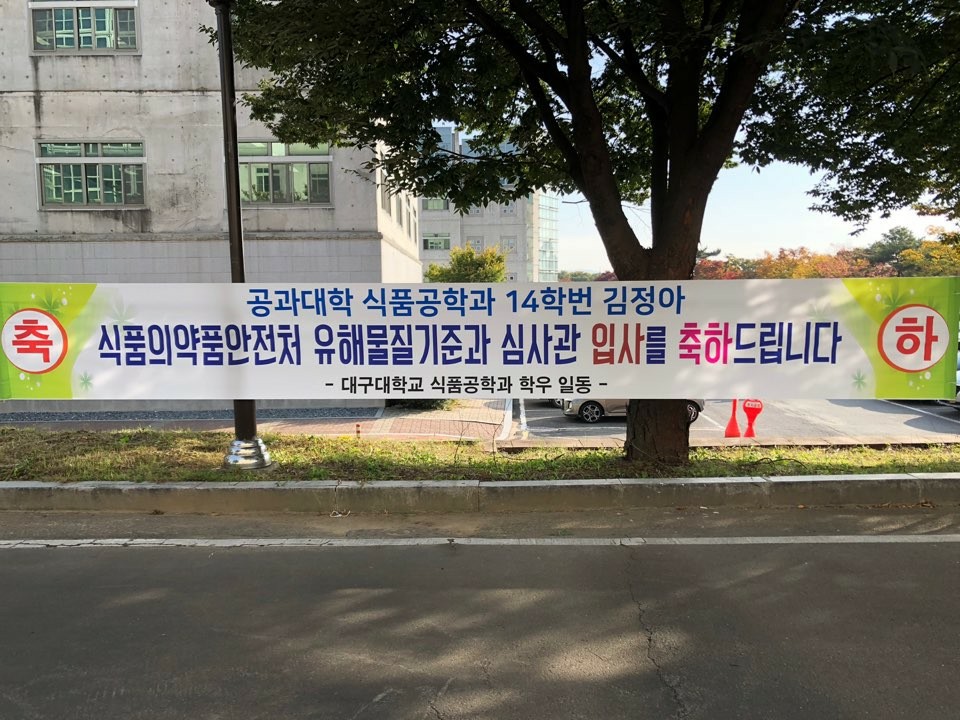 식품의약품안전처 취업을 축하드립니다