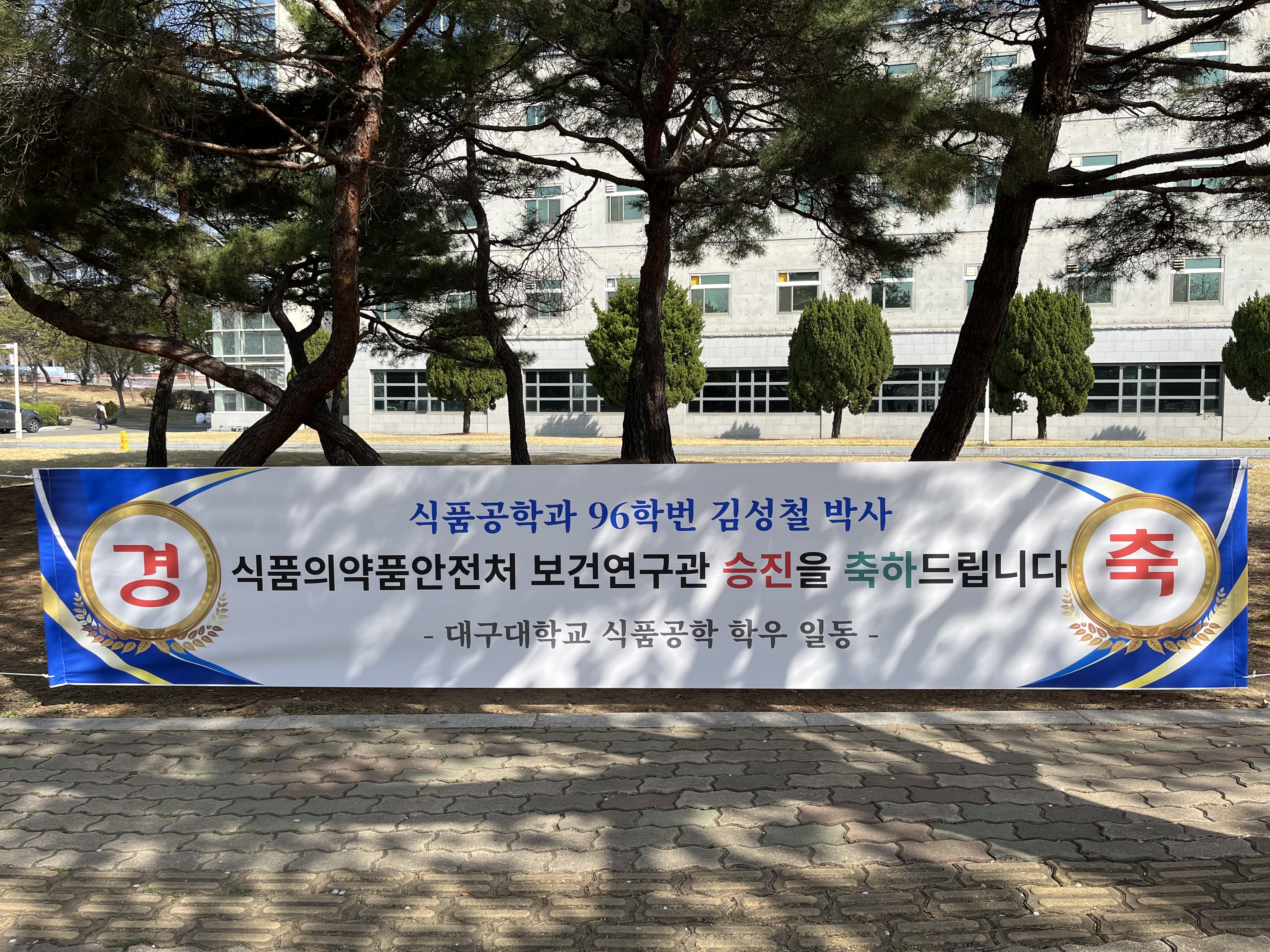 승진을 축하드립니다.